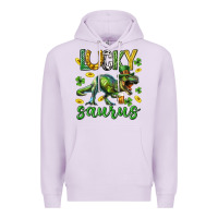 Lilac Lucky saurus st.patricks day Premium Hoodie - Neo Western