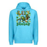 Ocean Blue Lucky saurus st.patricks day Premium Hoodie - Neo Western