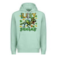 Seafoam Lucky saurus st.patricks day Premium Hoodie - Neo Western