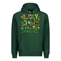 Sports Green Lucky saurus st.patricks day Premium Hoodie - Neo Western