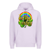 Lilac Lucky vibes st. patricks day Premium Hoodie - Neo Western
