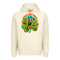 Sandshell Lucky vibes st. patricks day Premium Hoodie - Neo Western