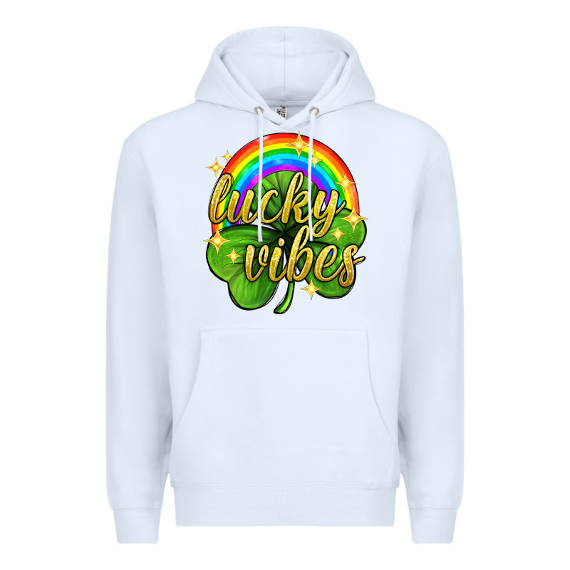 Lucky Vibes St. Patricks Day Premium Hoodie by Neo Western | Teevron