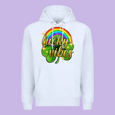 Lucky Vibes St. Patricks Day Premium Hoodie Designed By Neo Western