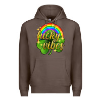 Coffee Lucky vibes st. patricks day Premium Hoodie - Neo Western
