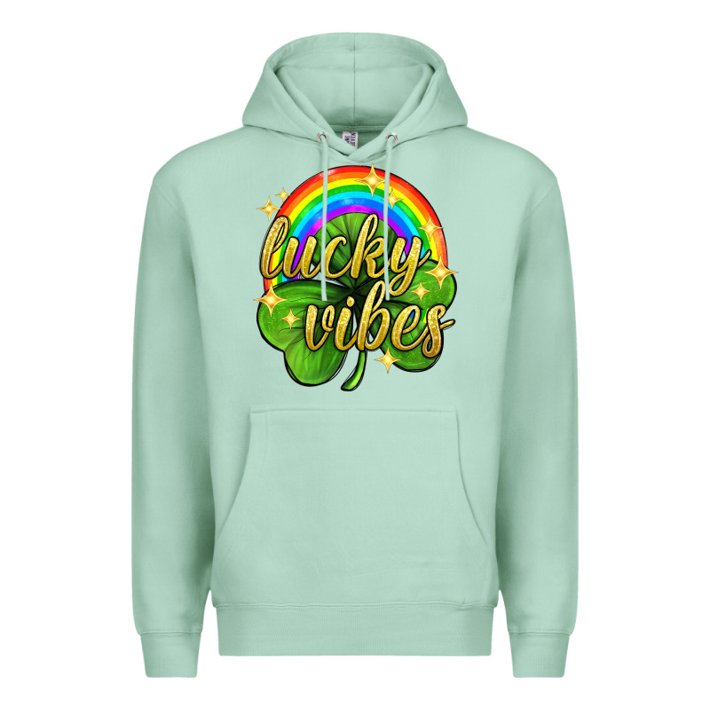 Lucky Vibes St. Patricks Day Premium Hoodie by Neo Western | Teevron