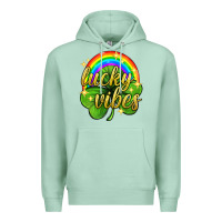 Seafoam Lucky vibes st. patricks day Premium Hoodie - Neo Western