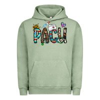 Pigment Oil Green pacu Urban Hoodie - CowhideDigitalArt