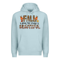 Blue Mist Fall Premium Hoodie - CowhideDigitalArt