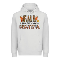 Dove Grey Fall Premium Hoodie - CowhideDigitalArt