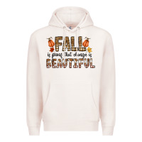 Pale Pink Fall Premium Hoodie - CowhideDigitalArt