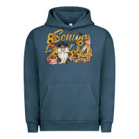 Pigment Midnight Navy senior 2024 Urban Hoodie - RacoonDesign