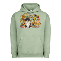 Pigment Oil Green senior 2024 Urban Hoodie - RacoonDesign