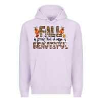 Lilac Fall Premium Hoodie - CowhideDigitalArt
