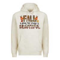 Oatmeal Heather Fall Premium Hoodie - CowhideDigitalArt