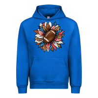 Cobalt american football sunflower Urban Hoodie - HRA Design Shop