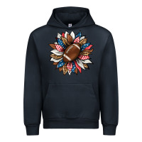 Navy american football sunflower Urban Hoodie - HRA Design Shop