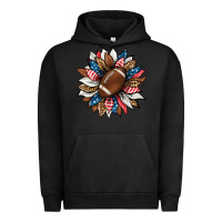 Pigment Black american football sunflower Urban Hoodie - HRA Design Shop