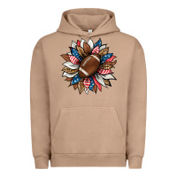 Pigment Burro american football sunflower Urban Hoodie - HRA Design Shop