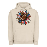 Pigment French Oak american football sunflower Urban Hoodie - HRA Design Shop