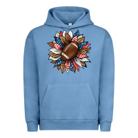 Pigment Pebble Blue american football sunflower Urban Hoodie - HRA Design Shop