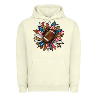 Pigment Pistachio american football sunflower Urban Hoodie - HRA Design Shop