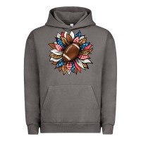 Pigment Tornado american football sunflower Urban Hoodie - HRA Design Shop