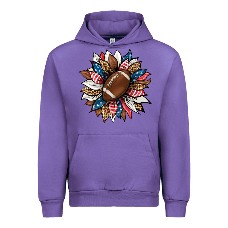 American Football Sunflower Urban Hoodie by HRA Design Shop | Teevron
