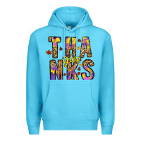 Ocean Blue give thanks Premium Hoodie - CowhideDigitalArt
