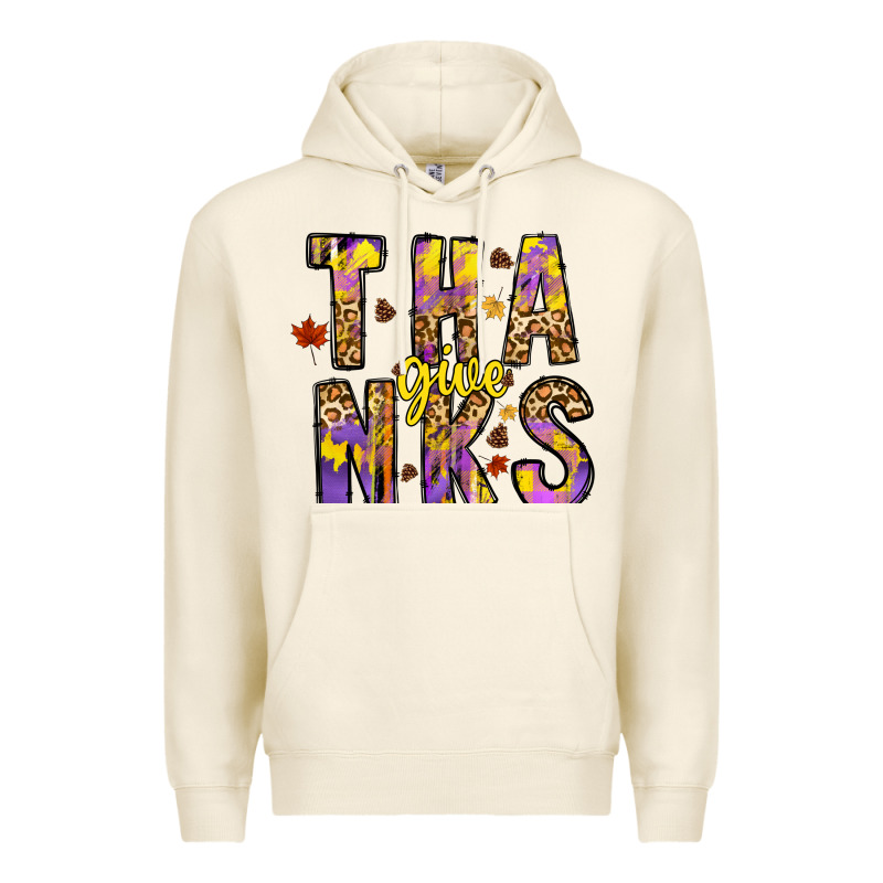 Give Thanks Premium Hoodie by CowhideDigitalArt | Teevron