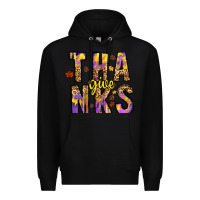 Black give thanks Premium Hoodie - CowhideDigitalArt