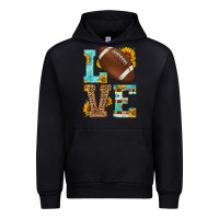 Black western love american football Urban Hoodie - HRA Design Shop