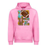 Fuchsia Pink western love american football Urban Hoodie - HRA Design Shop