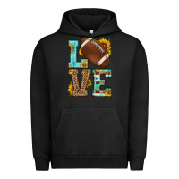 Pigment Black western love american football Urban Hoodie - HRA Design Shop