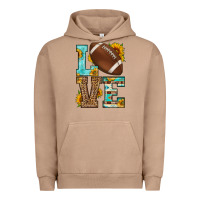 Pigment Burro western love american football Urban Hoodie - HRA Design Shop
