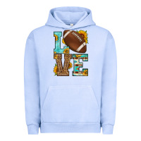 Pigment Grape Ice western love american football Urban Hoodie - HRA Design Shop