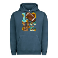 Pigment Midnight Navy western love american football Urban Hoodie - HRA Design Shop