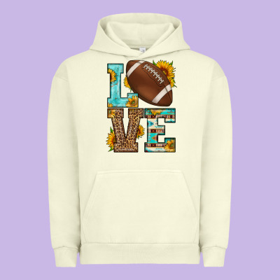 Western Love American Football Urban Hoodie Designed By Hra Design Shop