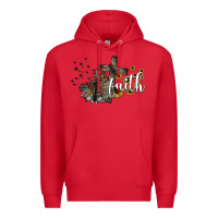 Red faith Premium Hoodie - SublimationCraftShop