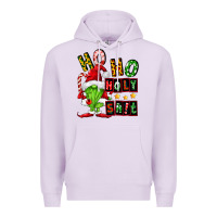 Lilac ho ho holy shit Premium Hoodie - FaDigitalArtStudio