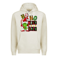 Oatmeal Heather ho ho holy shit Premium Hoodie - FaDigitalArtStudio