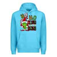Ocean Blue ho ho holy shit Premium Hoodie - FaDigitalArtStudio