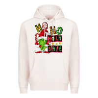 Pale Pink ho ho holy shit Premium Hoodie - FaDigitalArtStudio