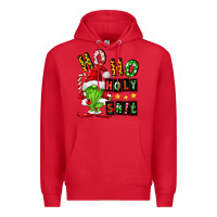 Red ho ho holy shit Premium Hoodie - FaDigitalArtStudio