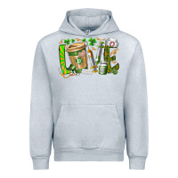 Heather Grey St Patricks love nurse Urban Hoodie - RacoonDesign
