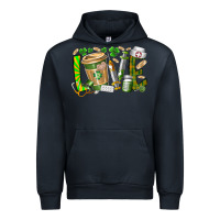Navy St Patricks love nurse Urban Hoodie - RacoonDesign