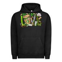Pigment Black St Patricks love nurse Urban Hoodie - RacoonDesign