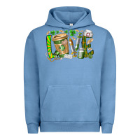 Pigment Pebble Blue St Patricks love nurse Urban Hoodie - RacoonDesign