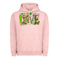 Pigment Salmon St Patricks love nurse Urban Hoodie - RacoonDesign