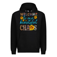 Black welcome to our beautiful chaos Premium Hoodie - HRA Design Shop